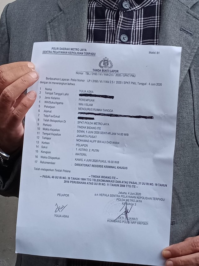 Aska Ongi Laporkan Aliff Alli ke Polisi Terkait Perekaman Tanpa Izin (834080)