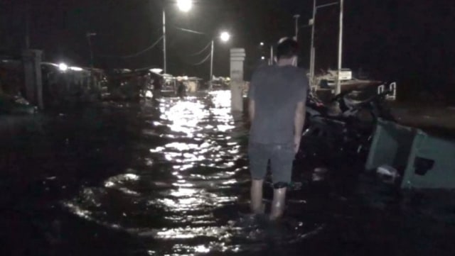 Banjir rob di Jakarta Utara