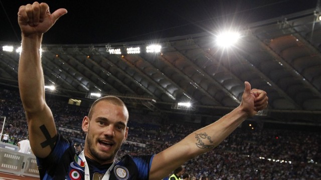 Sneijder saat masih berkostum Inter. Foto: Reuters