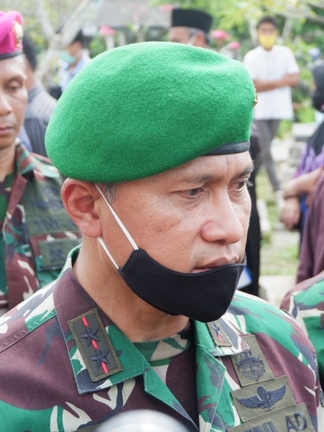 Komandan Pusat Penerbangan Angkatan Darat (Danpuspenerbad), Mayjen TNI Teguh Pudjo Rumekso.
 Foto: Arfiansyah Panji Purnandaru/kumpuran