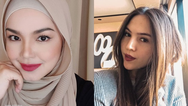 Siti Nurhaliza dan Olivia Jensen. Foto: Instagram/@ctdk dan @oliviajensen