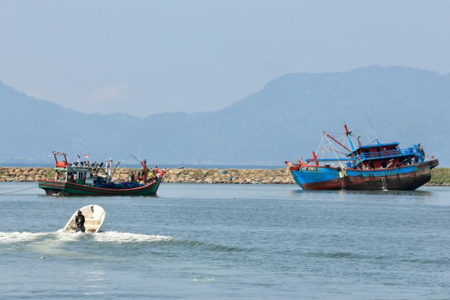 Ilustrasi kapal yang ditangkap di Selat Malaka, Februari 2019. Foto: Suparta/acehkini 