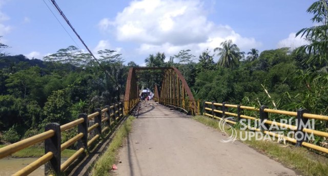 Jembatan Cibuni di Desa Padasenang, Kecamatan Cidadap, Kabupaten Sukabumi yang akan dibangun. | Sumber Foto:RAGIL GILANG