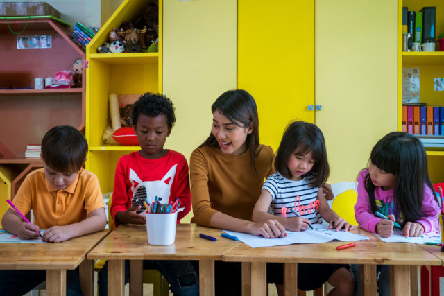 Ilustrasi sekolah internasional. Foto: Shutterstock