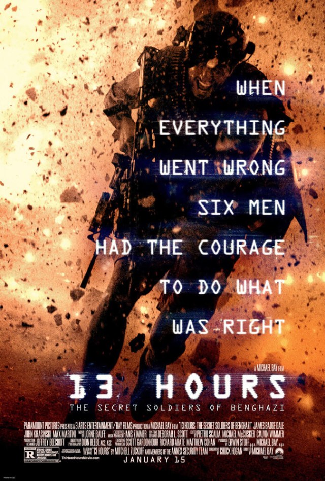 Poster film 13 Hours: The Secret Soldiers of Benghazi © Paramount Pictures