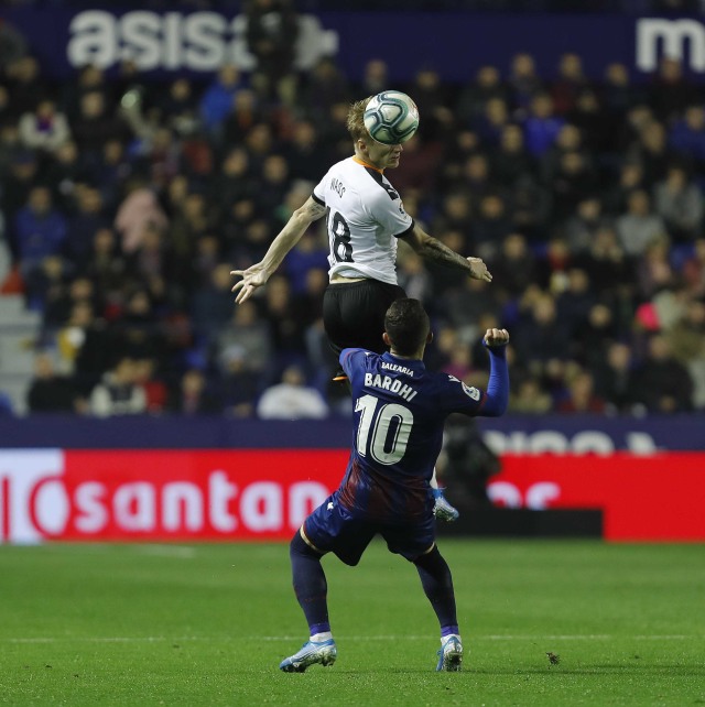 Pertandingan Derbi Valencia antara Valencia vs Levante. Foto: Dok. La Liga