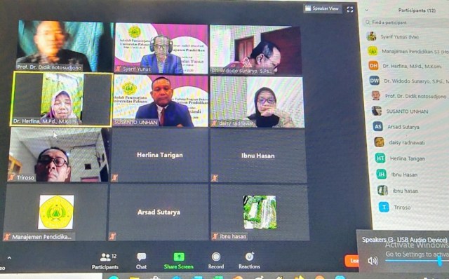 Deg-Degan Berasa Lebih Muda, Suasana Sidang Ujian Proposal Disertasi S3 MP Unpak (317387)