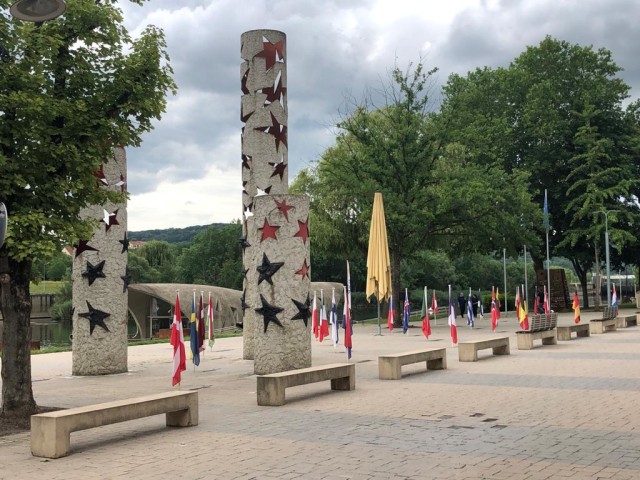Monumen Schengen (Accords de Schengen) di Luksemburg