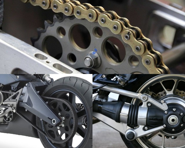 Ideal mana, motor pakai rantai, belt, dan shaft? Foto: Istimewa