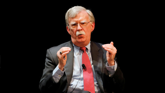 Mantan penasihat keamanan nasional AS John Bolton. Foto: Jonathan Drake / Reuters