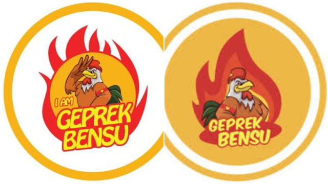 Logo I Am Geprek Bensu yang di kelola Benny Sujono dan Geprek Bensu milik Ruben Onsu. Foto: Twitter @morninglatte