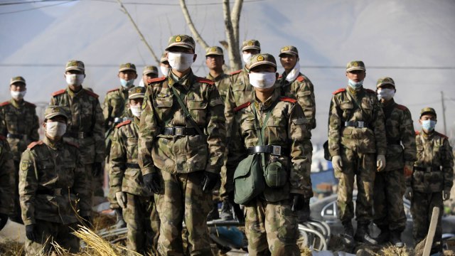 Ilustrasi tentara China. Foto:  LIU JIN / AFP
