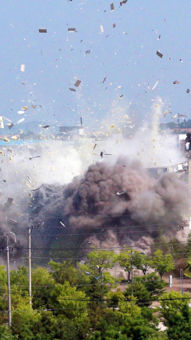 PTR - Korea Utara ledakan gedung penghubung