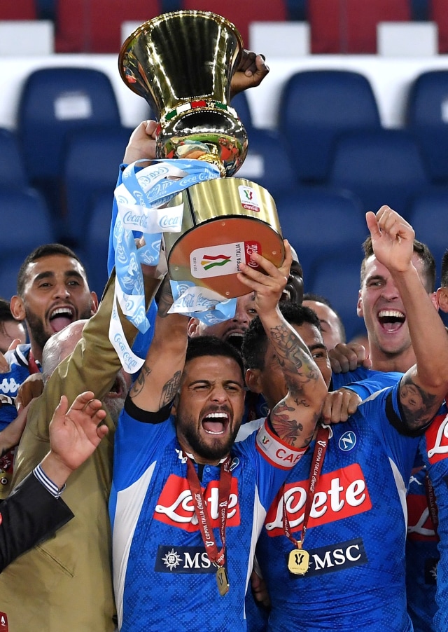 Foto Drama Adu Penalti Jadi Penentu Napoli Juara Coppa Italia
