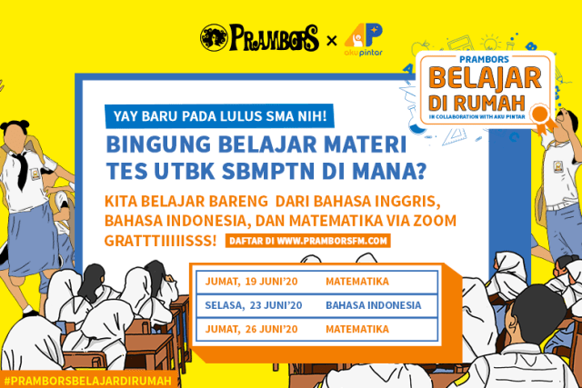 Persiapan Masuk PTN Favorit, Prambors Ajak Anak SMA Belajar UTBK Gratis! (309177)