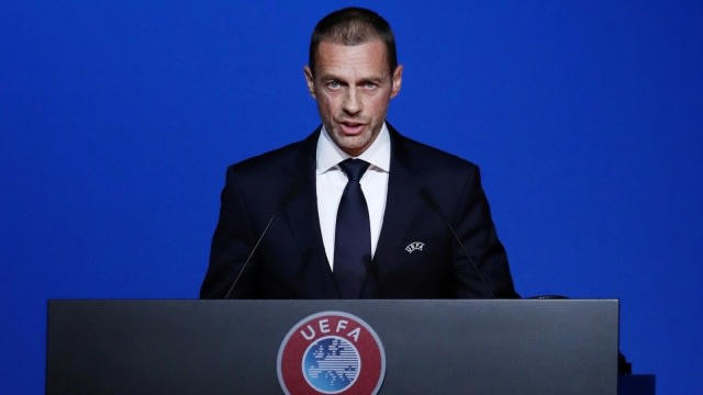 Presiden UEFA, Aleksander Ceferin. Foto: Reuters/Yves Herman