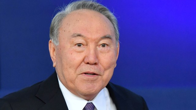 Mantan presiden Kazakhstan Nursultan Nazarbayev Foto: EMMANUEL DUNAND/AFP