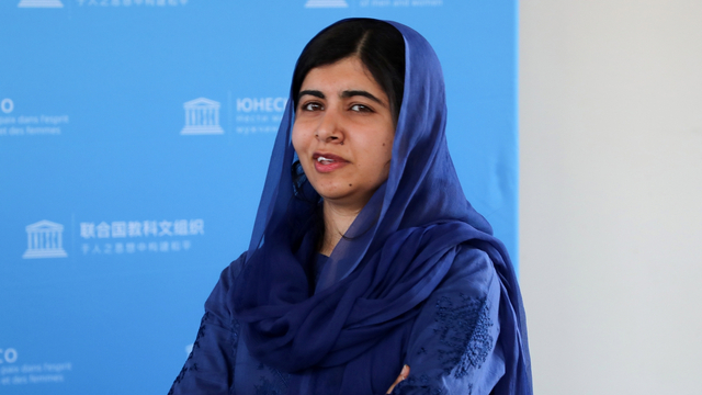 Malala Yousafzai, gadis Pakistan pemenang Nobel Perdamaian. Foto: Christophe PETIT TESSON / POOL / AFP