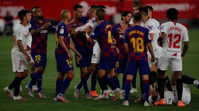 Sevilla vs Barcelona. Foto: Getty Images