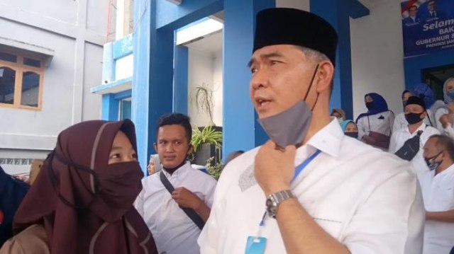 Walikota Jambi Syarif Fasha mendaftar ke PAN untuk maju di Pilgub Jambi 2020. (Foto: Rifani Halim)