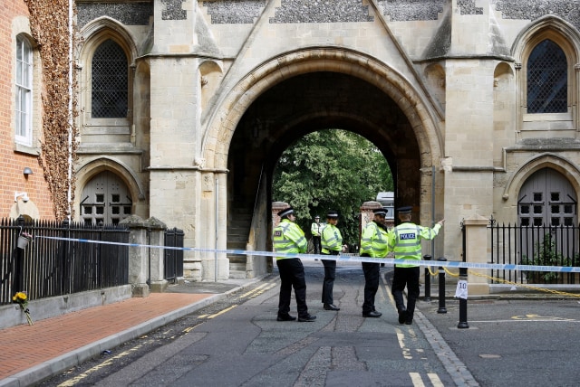 Lokasi penusukan yang tewaskan 3 orang di Reading, Inggris.