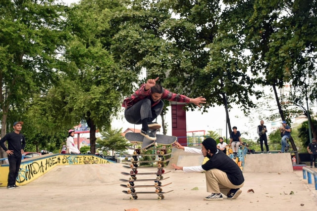 Aksi skters di Banda Aceh. Foto: Yudiansyah/acehkini