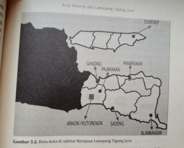 Peta Lamajang Tigang Juru. Foto: Buku Mansur Hidayat.