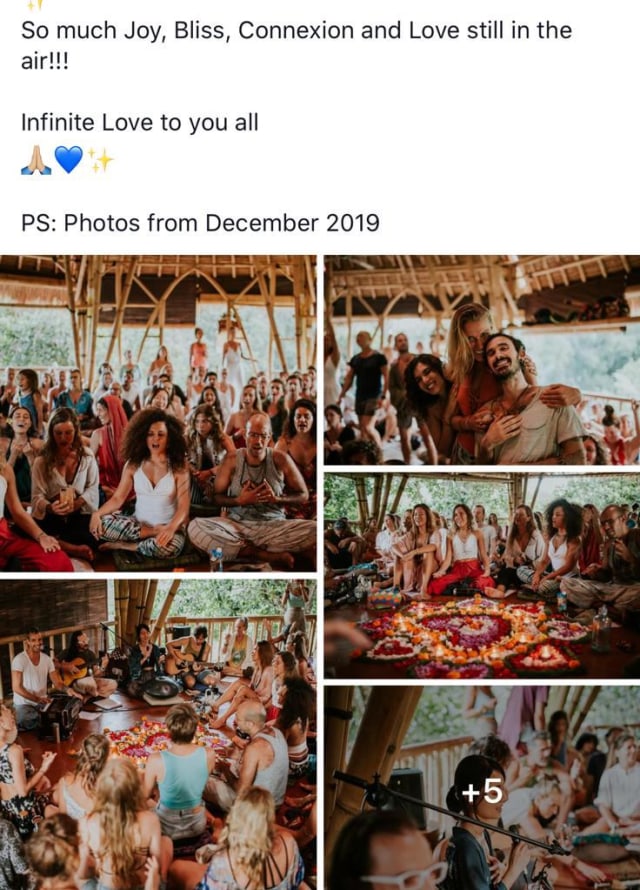Foto yang sebelumnya dikirim ke kanalbali yang menjelaskan bahwa acara Yoga Massal adalah pada tahun lalu - IST