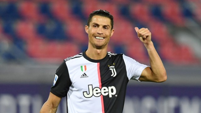 Pemain Juventus Cristiano Ronaldo. Foto: Jennifer Lorenzini/REUTERS