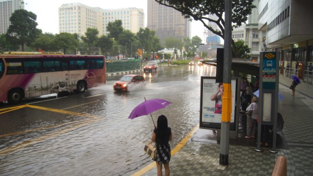 Ilustrasi banjir di Singapura. Foto: Shutter Stock