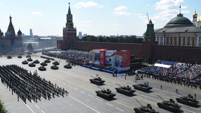 Parade militer Rusia. Foto: Host photo agency/Mikhail Voskresenskiy via REUTERS