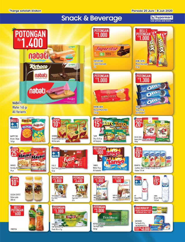 Katalog Promo Hypermart 25 Juni-8 Juli, Penawaran Menarik dengan Harga Spesial (210301)