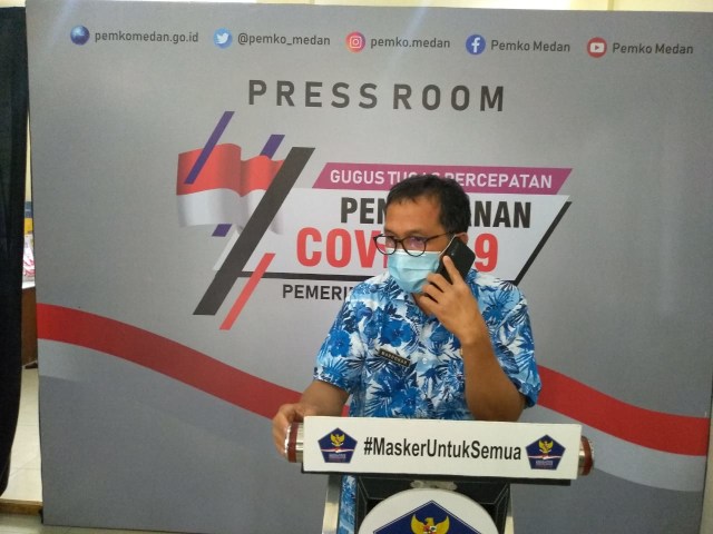 Juru Bicara Percepatan Penanganan COVID-19 Kota Medan, dr. Mardohar Tambunan. Foto: SumutNews