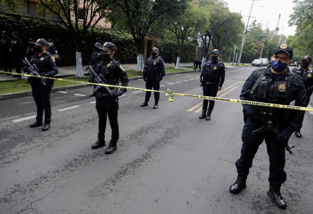 Ilustrasi Polisi Meksiko. Foto: Luis Cortes/REUTERS