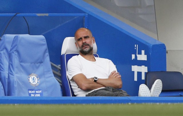 Pep Guardiola, Manchester City. Foto: Adrian Dennis/Pool via REUTERS