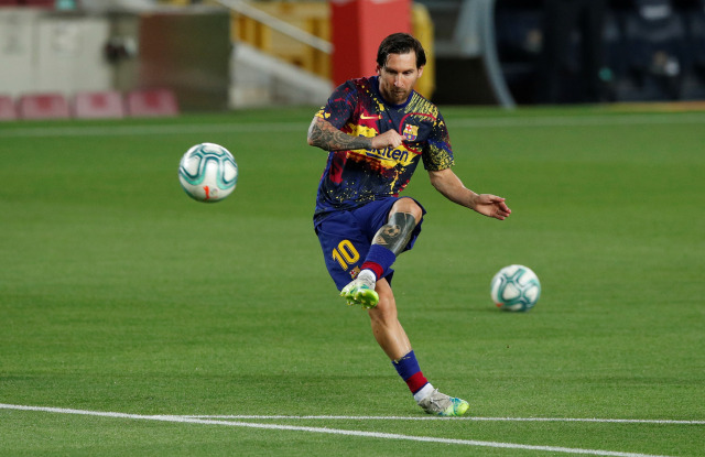 Lionel Messi, pemain Barcelona. Foto: REUTERS/Albert Gea