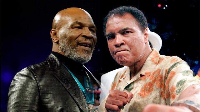 Mike Tyson dan Muhammad Ali. Foto: Steve Marcus/REUTERS dan Gary Hershorn MR/VP/REUTERS