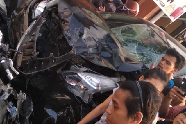 Mobil tabrak 5 motor di Kota Bogor