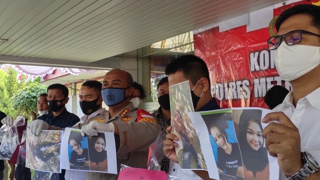 Konferensi pers kasus pembunuhan di Polres Tangerang Kota. Foto: kumparan
