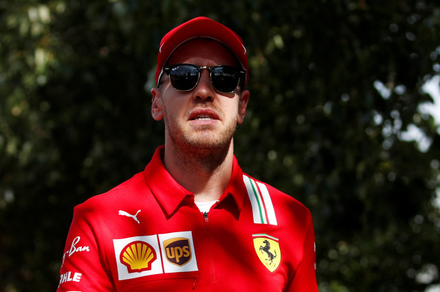 Sebastian Vettel, pebalap Scuderia Ferrari. Foto: REUTERS/Edgar Su/File Photo