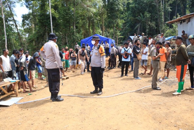 Lokasi penambangan liar di Buper Waena, Kota Jayapura. (Dok: Humas Polresta Jayapura Kota)