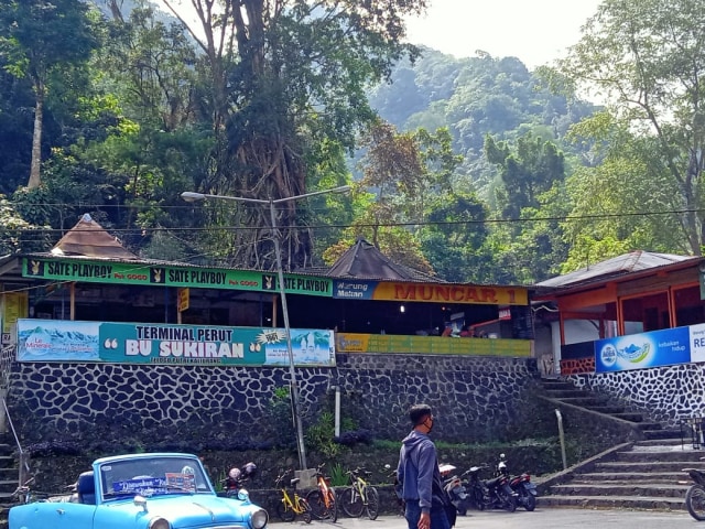 Suasana objek wisata Tlogo Putri, Kaliurang, yang melakukan uji coba new normal. Foto: Birgita.