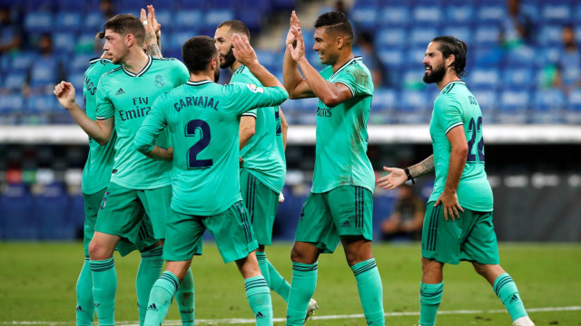 Real Madrid di La Liga 2019/20. Foto: REUTERS/Albert Gea