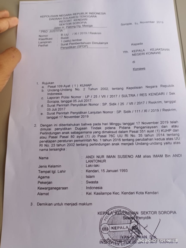 Sudah 3 Tahun, Tersangka Penganiayaan Anak di Bawah Umur Tak Ditahan (5290)