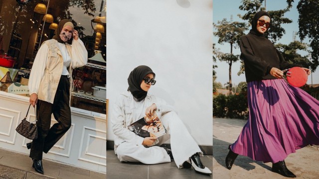 Gaya hijab influencer Ana Octarina. Foto: dok. Instagrm/ @anaoctarina