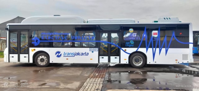 TransJakarta Uji Coba Bus Listrik Rute Blok M - Balai Kota Foto: Dok. Istimewa