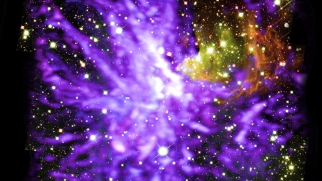 'Kembang api' di luar angkasa. Foto: ALMA/ESO/NAOJ/NRAO