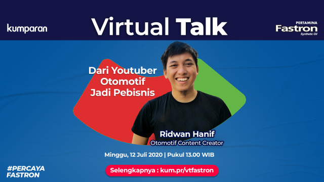 com-Virtual Talk bersama youtuber Ridwan Hanif  Foto: kumparan