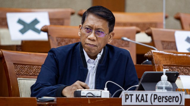 Direktur Utama PT KAI Didiek Hartantyo. Foto: Dhemas Reviyanto/ANTARA FOTO