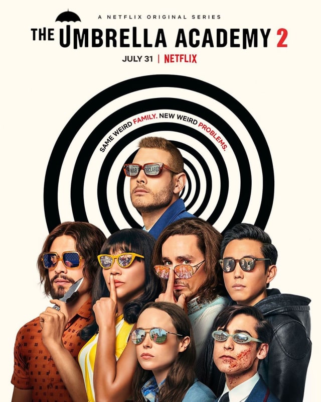 Poster The Umbrella Academy 2 dok Instagram Gerard Way